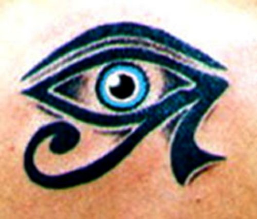 Egyptian Black Horus Eye Tattoo